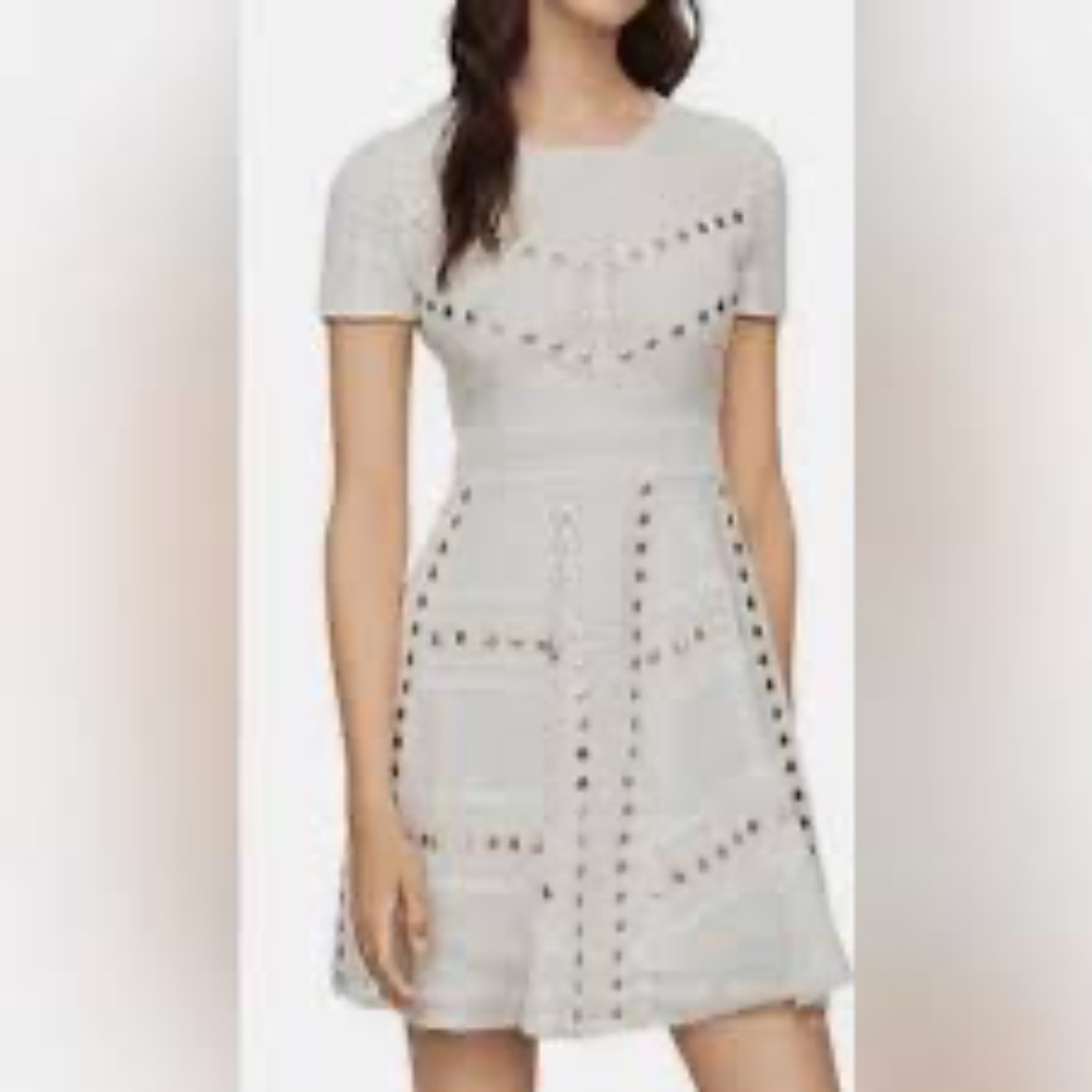Maje White Lace Feminine Dress - Picture 2 of 6